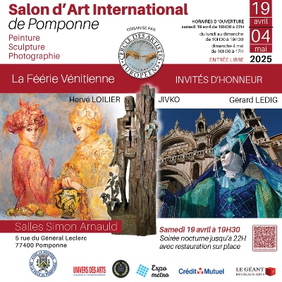 Salon International de Pomponne (77) du 19 avril au 4 mai 2025