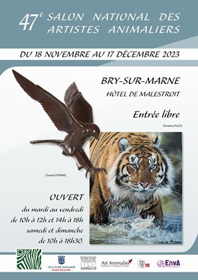 Salon National d'Art Animalier de Bry sur Marne (94) du 18 novembre au 17 décembre 2023