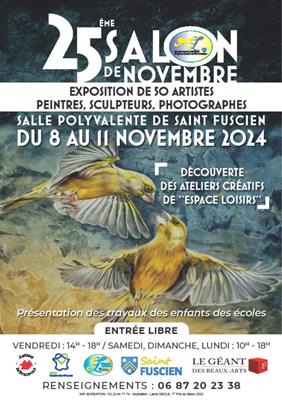 Salon de Novembre de Saint-Fuscien (80) du 8 au 11 novembre 2024