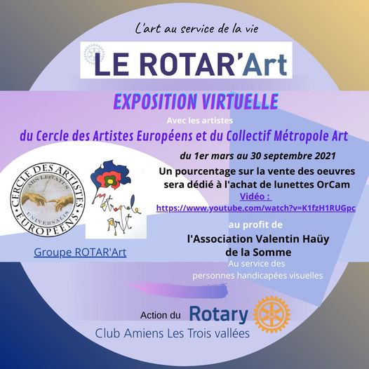 Le Rotar'art - exposition virtuelle du 1er mars au 30 septembre 2021