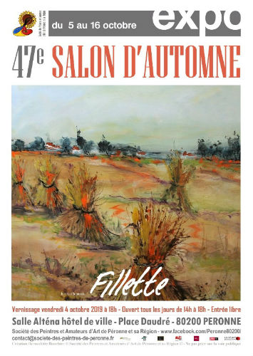 Exposition "Salon d'automne" à Péronne du 5 au 16 octobre 2019